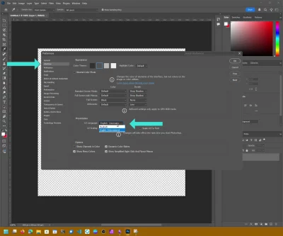 Sprache in Adobe Photoshop ändern