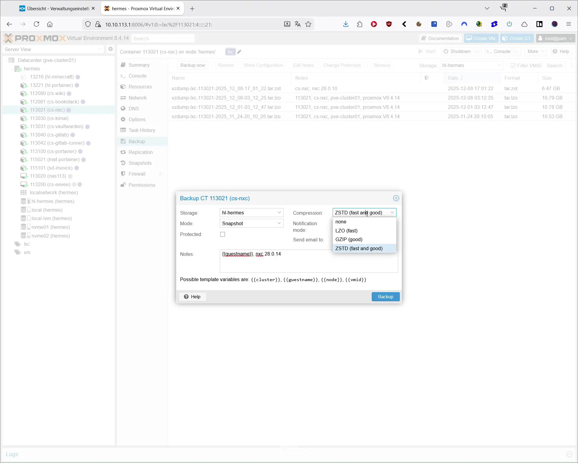 nextcloud-update-02-proxmox